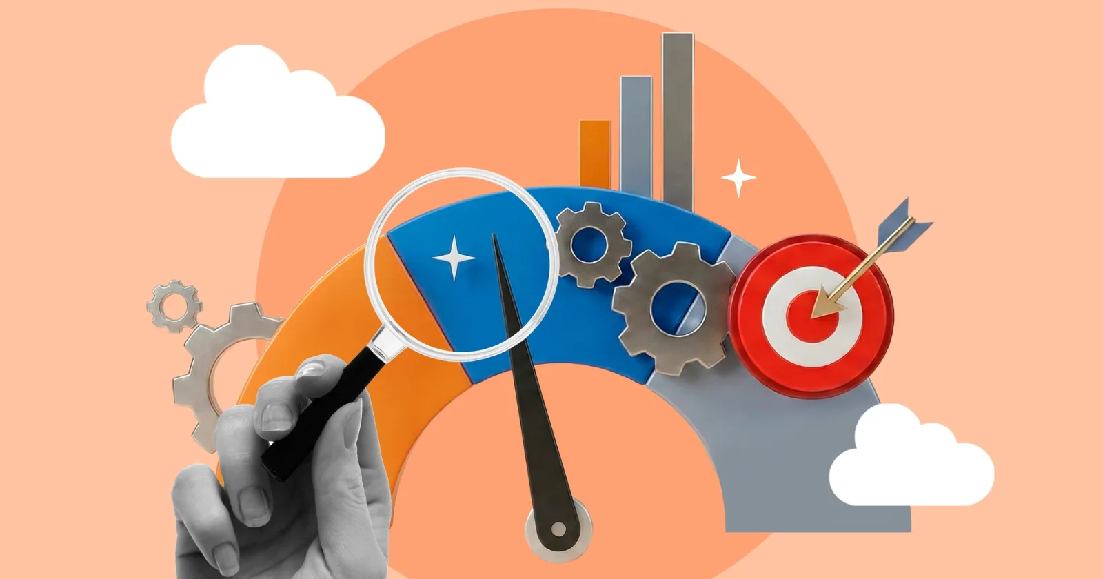 Gráfico comparativo de menciones en IA versus tráfico real en Google Analytics